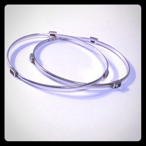 Sterling Gem Station Bangle